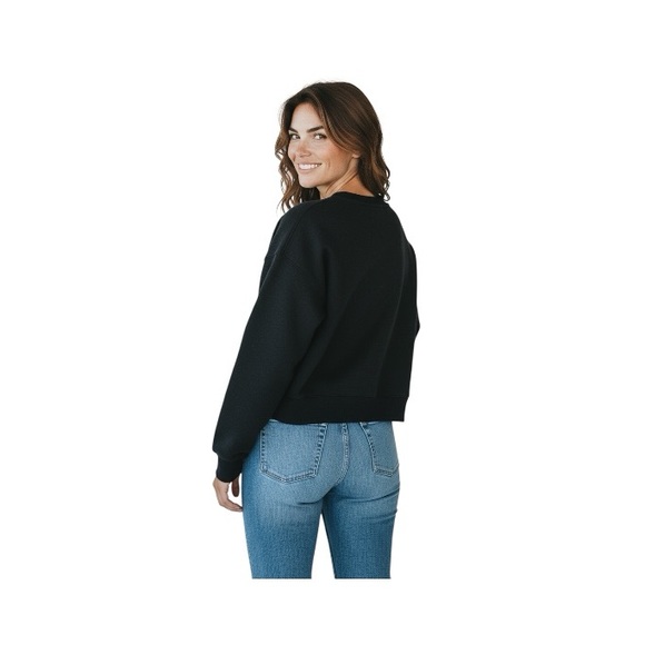 Beatles Long Sleeves Crop Sweatshirt - Picture 13 of 14